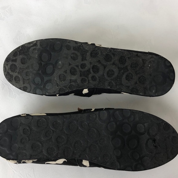 Madden Girl Black Mustache Print Slip On Casual Shoes Size 7 - Picture 7 of 7